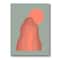 Designart - Pink Sunset Mountain Landscape - Modern Canvas Wall Art Print